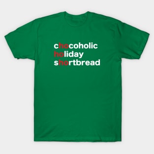 Holiday Scrabble Words - design no. 1 ( dark shirts ) T-Shirt